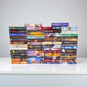 Lot of 56 Vintage Science Fiction Fantasy Paperback Books SciFi-Mixed Lot